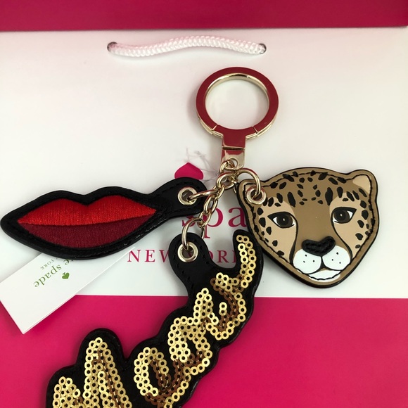 Authentic Kate Spade Leopard Key Fob  NWT - Picture 5 of 5